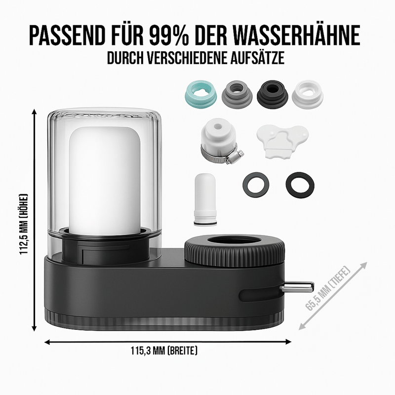 QLEENA ecoFILTA - Beseitige 99,9% der Schadstoffe durch innovativen Filter